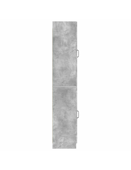 Set di armadi 2 pcs Grigio Cemento Legno ingegnerizzato