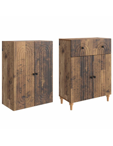 Set di armadi 2 pcs 66 x 34,5 x 90 cm Legno ingegnerizzato