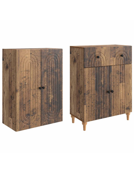 Set di armadi 2 pcs 66 x 34,5 x 90 cm Legno ingegnerizzato