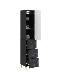 Set di armadi 2 pcs Nero 33 x 34,5 x 90 cm Legno ingegnerizzato 2