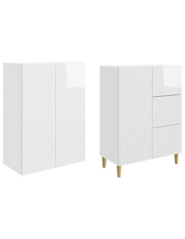 Set di armadi 2 pcs 66 x 34,5 x 90 cm Legno ingegnerizzato