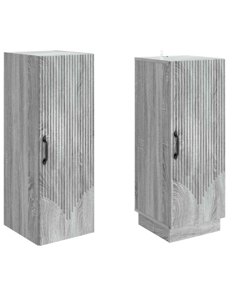 Set di armadi 2 pcs Sonoma grigio Legno ingegnerizzato
