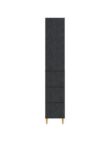 Set di armadi 2 pcs Nero 33 x 34,5 x 90 cm Legno ingegnerizzato