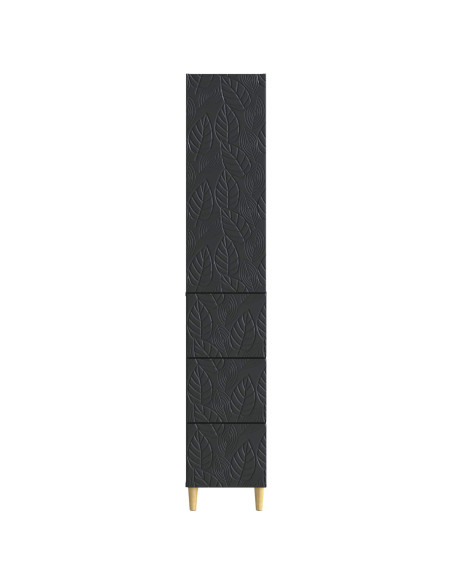 Set di armadi 2 pcs Nero 33 x 34,5 x 90 cm Legno ingegnerizzato
