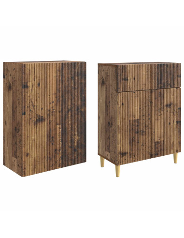 Set di armadi 2 pcs 66 x 34,5 x 90 cm Legno ingegnerizzato