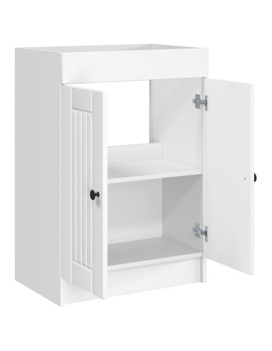Mobiletto da bagno sotto il lavello Bianco 56 x 37,5 x 81 cm