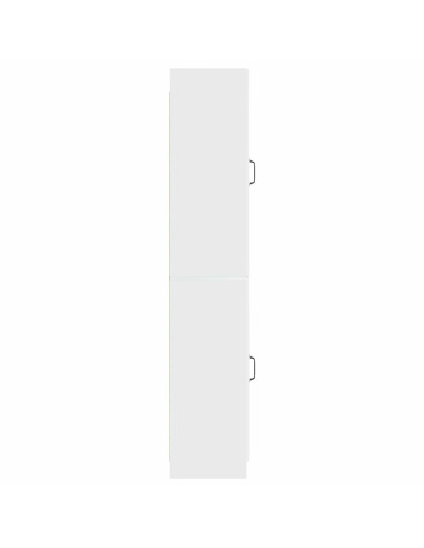Set di armadi 2 pcs Bianco Lucido Legno ingegnerizzato