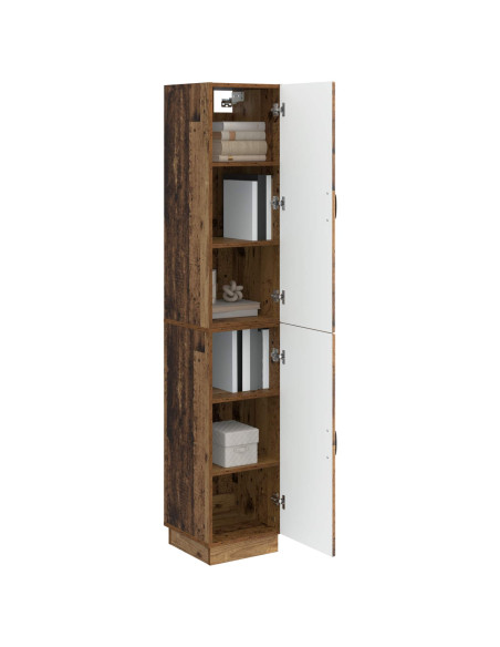 Set di armadi 2 pcs Legno antico Legno ingegnerizzato