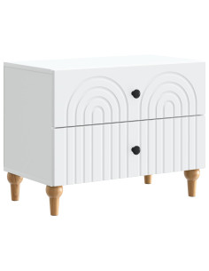 Armadio da Notte Bianco 62 x 34,5 x 48 cm Legno ingegnerizzato