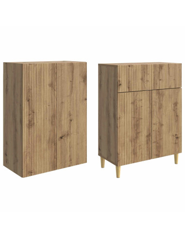 Set di armadi 2 pcs 66 x 34,5 x 90 cm Legno ingegnerizzato