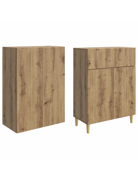 Set di armadi 2 pcs 66 x 34,5 x 90 cm Legno ingegnerizzato