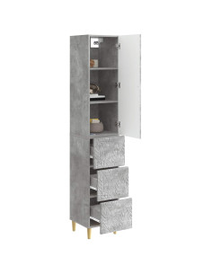 Set di armadi 2 pcs Grigio Cemento 33 x 34,5 x 90 cm 2