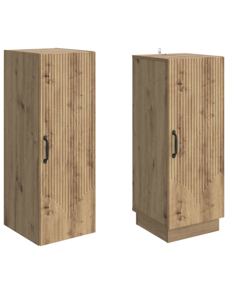 Set di armadi 2 pcs Rovere Artigianale Legno ingegnerizzato