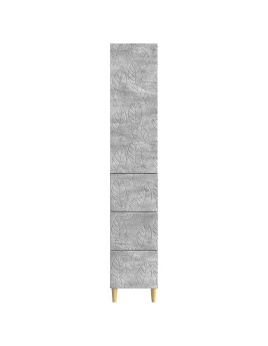 Set di armadi 2 pcs Grigio Cemento 33 x 34,5 x 90 cm