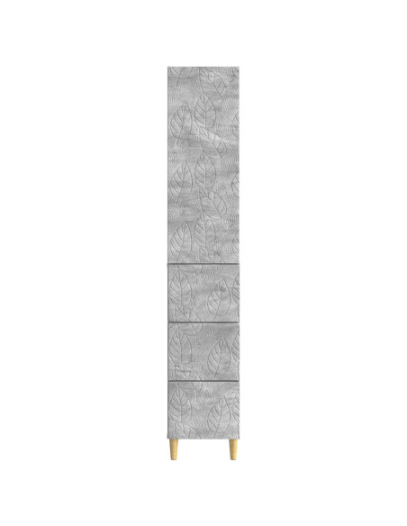Set di armadi 2 pcs Grigio Cemento 33 x 34,5 x 90 cm