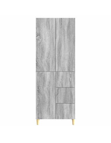 Set di armadi 2 pcs Sonoma grigio 66 x 34,5 x 90 cm