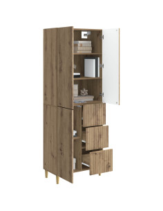 Set di armadi 2 pcs 66 x 34,5 x 90 cm Legno ingegnerizzato 2