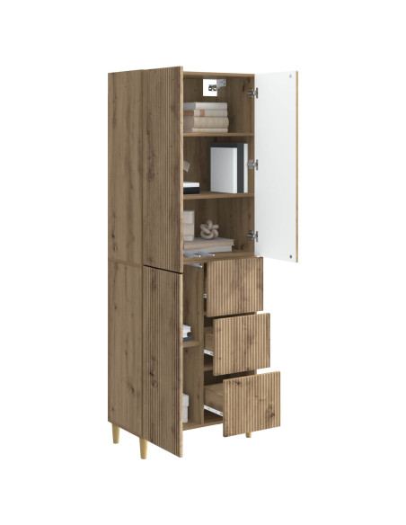 Set di armadi 2 pcs 66 x 34,5 x 90 cm Legno ingegnerizzato
