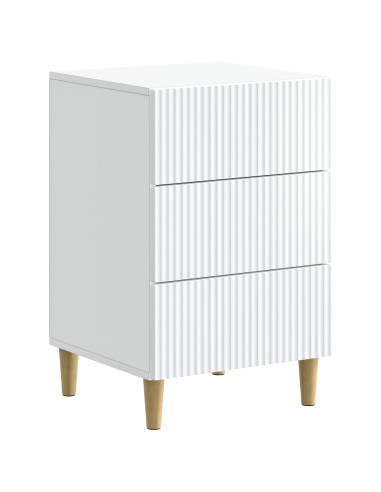 Armadio da Notte Bianco 43 x 41 x 66,5 cm Legno ingegnerizzato