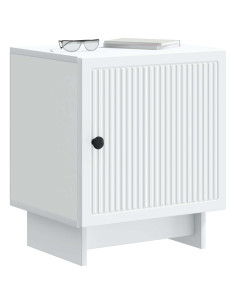 Armadio da Notte Bianco 43 x 34,5 x 50 cm Legno ingegnerizzato 2