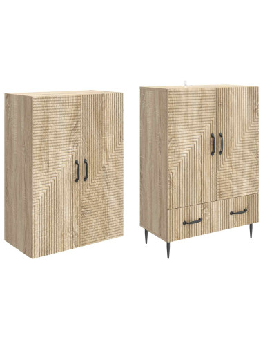 Set di armadi 2 pcs 66 x 34,5 x 95 cm Legno ingegnerizzato