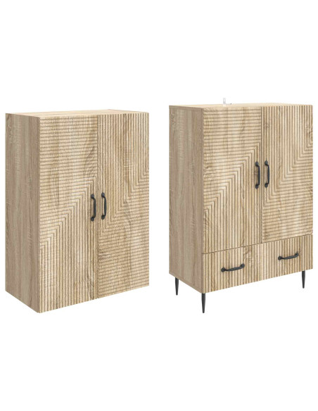 Set di armadi 2 pcs 66 x 34,5 x 95 cm Legno ingegnerizzato