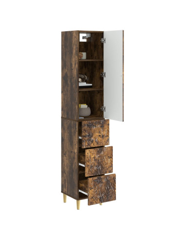 Set di armadi 2 pcs Rovere Fumo 33 x 34,5 x 90 cm