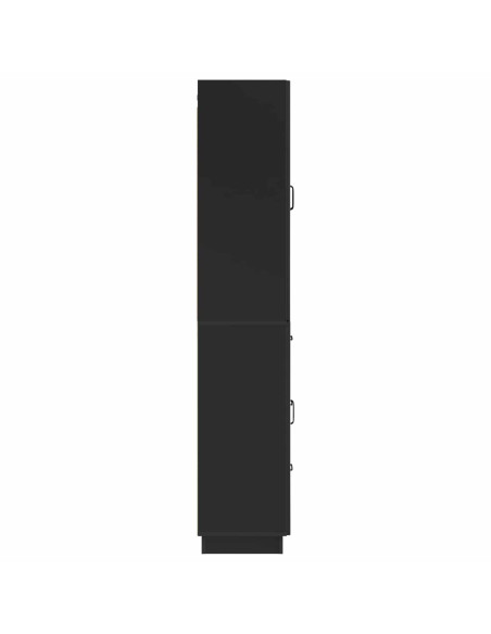 Set di armadi 2 pcs Nero Legno ingegnerizzato