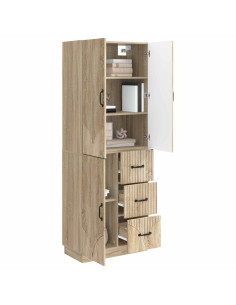 Set di armadi 2 pcs Rovere Sonoma Legno ingegnerizzato 2