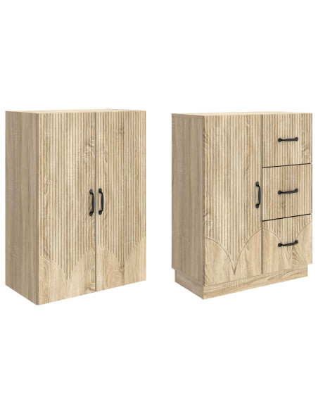 Set di armadi 2 pcs Rovere Sonoma Legno ingegnerizzato