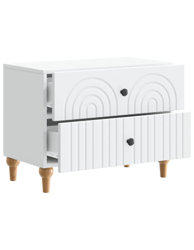 Armadio da Notte Bianco 62 x 34,5 x 48 cm Legno ingegnerizzato