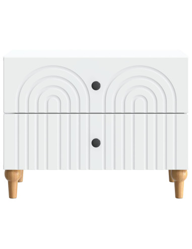 Armadio da Notte Bianco 62 x 34,5 x 48 cm Legno ingegnerizzato