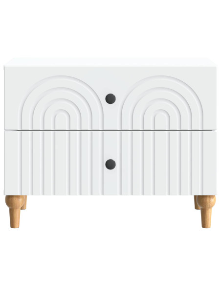 Armadio da Notte Bianco 62 x 34,5 x 48 cm Legno ingegnerizzato