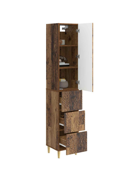 Set di armadi 2 pcs Legno antico 33 x 34,5 x 90 cm