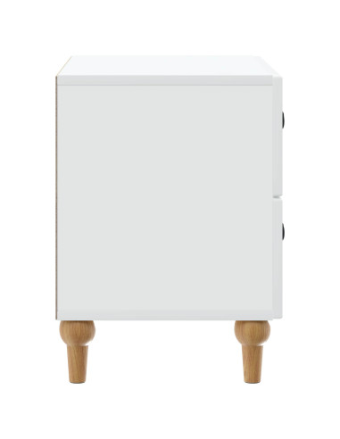 Armadio da Notte Bianco 62 x 34,5 x 48 cm Legno ingegnerizzato