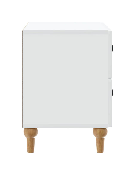 Armadio da Notte Bianco 62 x 34,5 x 48 cm Legno ingegnerizzato