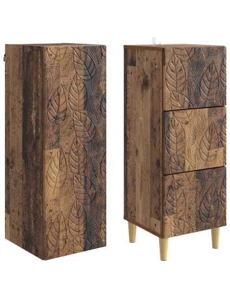 Set di armadi 2 pcs Legno antico 33 x 34,5 x 90 cm