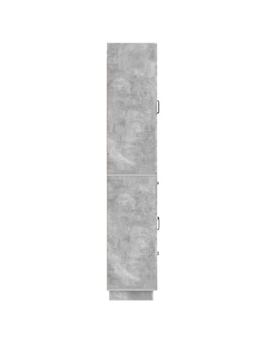 Set di armadi 2 pcs Grigio Cemento Legno ingegnerizzato