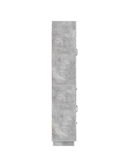 Set di armadi 2 pcs Grigio Cemento Legno ingegnerizzato