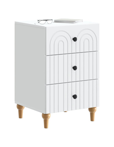 Armadio da Notte Bianco 43x 41 x 66,5 cm Legno ingegnerizzato