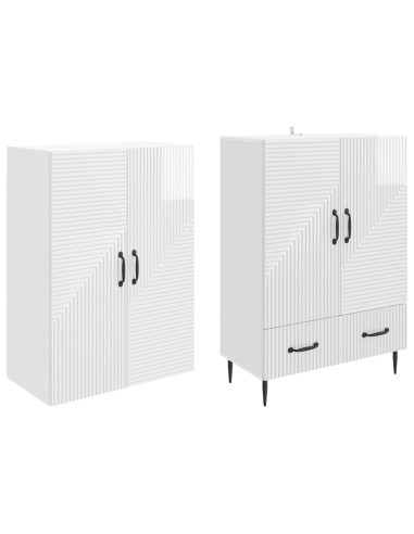 Set di armadi 2 pcs 66 x 34,5 x 95 cm Legno ingegnerizzato