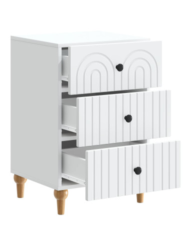 Armadio da Notte Bianco 43x 41 x 66,5 cm Legno ingegnerizzato