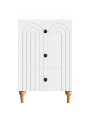 Armadio da Notte Bianco 43x 41 x 66,5 cm Legno ingegnerizzato