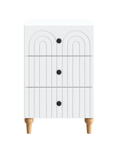 Armadio da Notte Bianco 43x 41 x 66,5 cm Legno ingegnerizzato