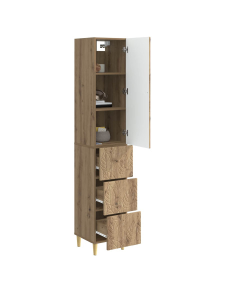 Set di armadi 2 pcs Rovere Artigianale 33 x 34,5 x 90 cm