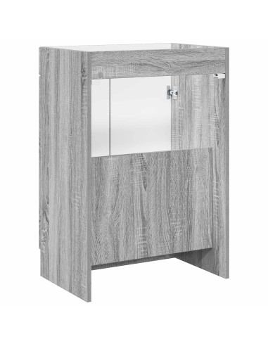 Mobiletto da bagno sotto il lavello Sonoma grigio