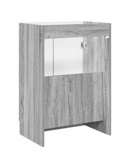 Mobiletto da bagno sotto il lavello Sonoma grigio