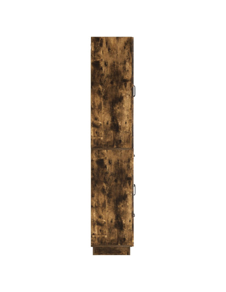 Set di armadi 2 pcs Rovere Fumo Legno ingegnerizzato