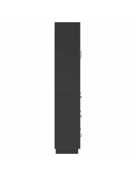 Set di armadi 2 pcs Nero 66 x 34,5 x 87 cm Legno ingegnerizzato