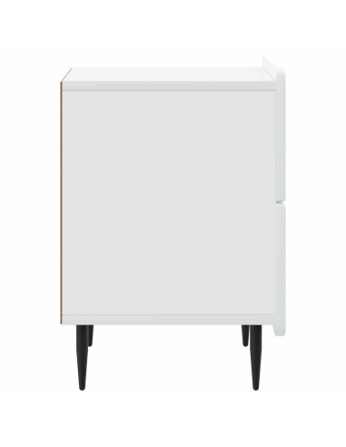Armadio da Notte con cassetto Bianco 43 x 34,5 x 49,5 cm